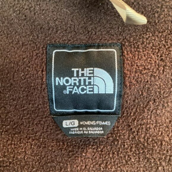 The North Face Womens Brown Denali Fleece Jacket Full Zip Outdoor Warm Large - Picture 10 of 13